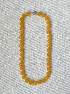 NWOT Tuckernuck Deep Yellow Jade Necklace